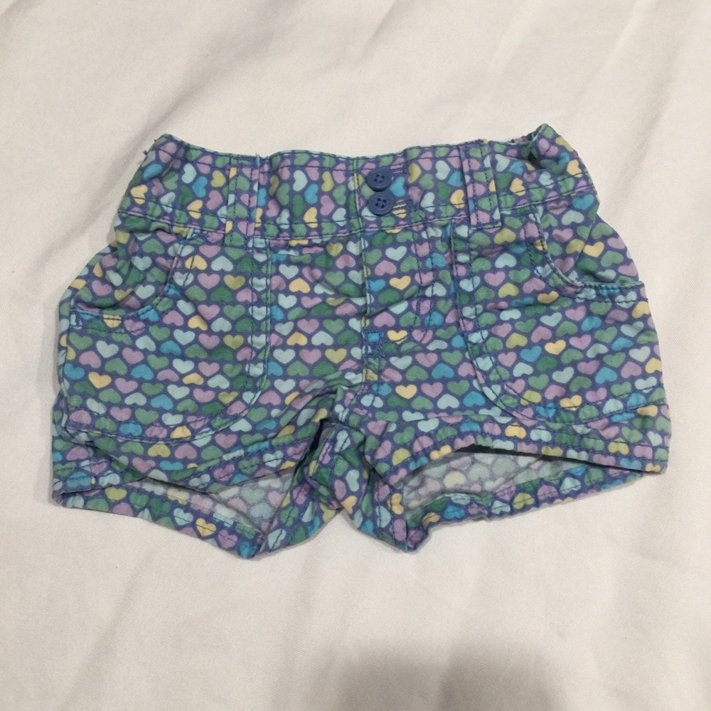 Circo baby girls 18 months Purple Hearts shorts